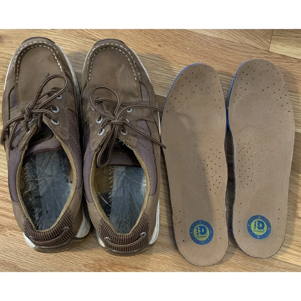 Dunham‎ Captain Loafer Boat Shoes Mens 7D Deck Leather Rollbar